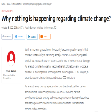 Why nothing is happening regarding climate change?
