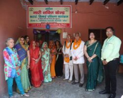 Pradip Burman Inaugurated Public Library and Sewing Training Center for Women in Village Shivaaya in Uttar Pradesh under the initiative Sundesh 4